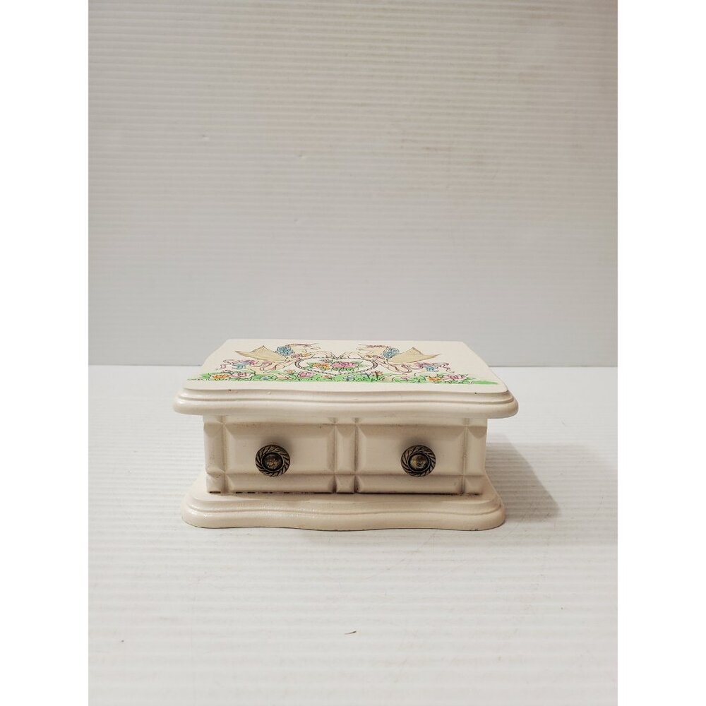 Vintage Gunther Mele wooden jewelry box. Jewellery . Vintage wooden jewellery - Picture 2 of 9